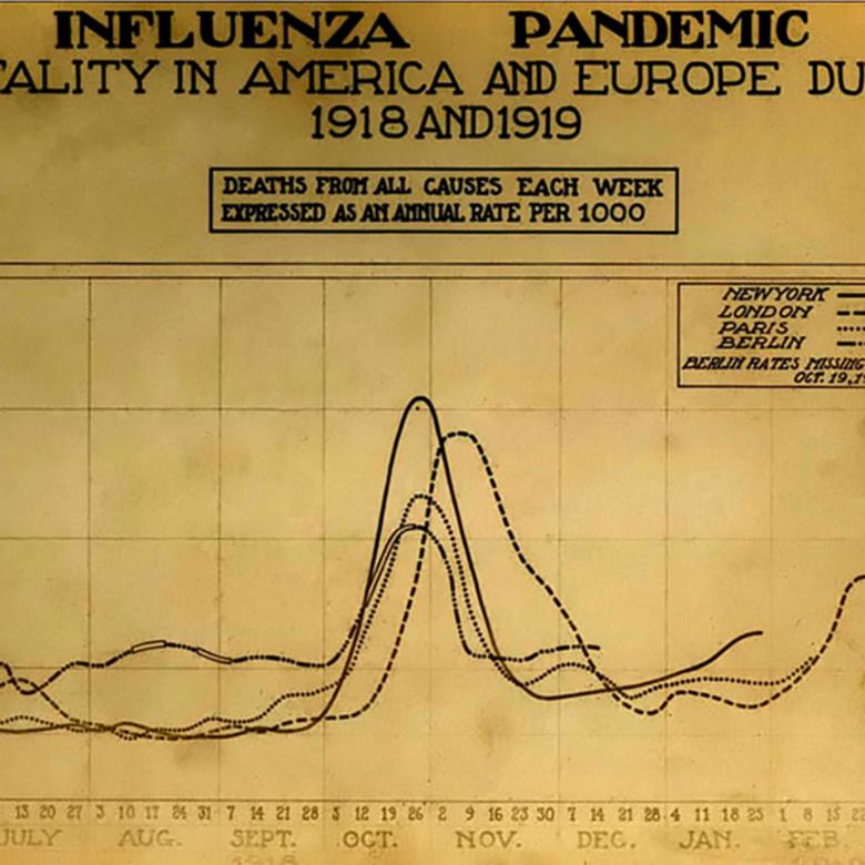 1918 influenza pandemic chart